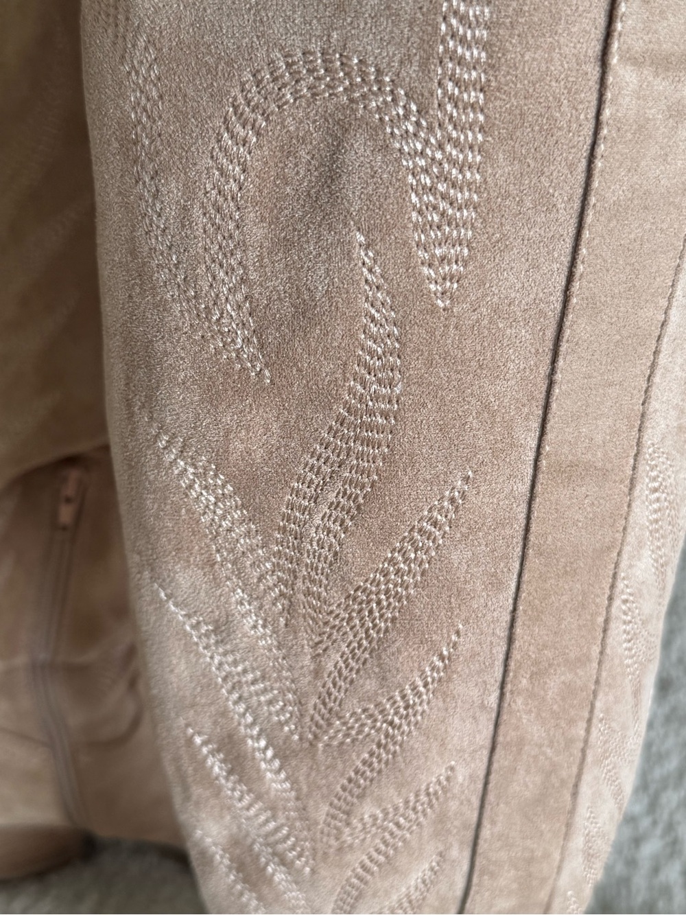 🔹 Taupe Suede Western Cowboy Boots • Women’s 8.5 - Picture 7 of 8